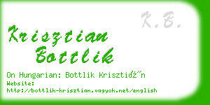 krisztian bottlik business card